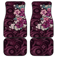 Poni Mama Hawai'i Hibiscus Car Mats Polynesian Tribal Tattoo Pattern Floral Elements LT9 - Polynesian Pride