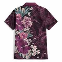 Poni Mama Hawai'i Hibiscus Hawaiian Shirt Polynesian Tribal Tattoo Pattern Floral Elements LT9 - Polynesian Pride