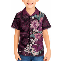 Poni Mama Hawai'i Hibiscus Hawaiian Shirt Polynesian Tribal Tattoo Pattern Floral Elements LT9 - Polynesian Pride