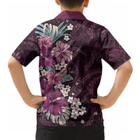 Poni Mama Hawai'i Hibiscus Hawaiian Shirt Polynesian Tribal Tattoo Pattern Floral Elements LT9 - Polynesian Pride