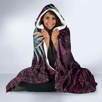 Poni Mama Hawai'i Hibiscus Hooded Blanket Polynesian Tribal Tattoo Pattern Floral Elements LT9 - Polynesian Pride