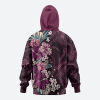 Poni Mama Hawai'i Hibiscus Hoodie Polynesian Tribal Tattoo Pattern Floral Elements LT9 - Polynesian Pride
