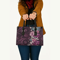 Poni Mama Hawai'i Hibiscus Leather Bag Polynesian Tribal Tattoo Pattern Floral Elements LT9 - Polynesian Pride