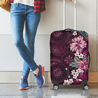 Poni Mama Hawai'i Hibiscus Luggage Cover Polynesian Tribal Tattoo Pattern Floral Elements LT9 - Polynesian Pride