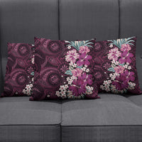 Poni Mama Hawai'i Hibiscus Pillow Cover Polynesian Tribal Tattoo Pattern Floral Elements LT9 - Polynesian Pride