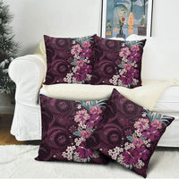 Poni Mama Hawai'i Hibiscus Pillow Cover Polynesian Tribal Tattoo Pattern Floral Elements LT9 - Polynesian Pride