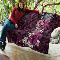 Poni Mama Hawai'i Hibiscus Quilt Polynesian Tribal Tattoo Pattern Floral Elements LT9 - Polynesian Pride
