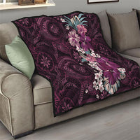 Poni Mama Hawai'i Hibiscus Quilt Polynesian Tribal Tattoo Pattern Floral Elements LT9 - Polynesian Pride