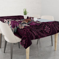 Poni Mama Hawai'i Hibiscus Tablecloth Polynesian Tribal Tattoo Pattern Floral Elements LT9 - Polynesian Pride