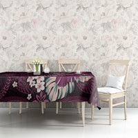 Poni Mama Hawai'i Hibiscus Tablecloth Polynesian Tribal Tattoo Pattern Floral Elements LT9 - Polynesian Pride