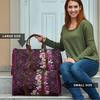 Poni Mama Hawai'i Hibiscus Travel Bag Polynesian Tribal Tattoo Pattern Floral Elements LT9 - Polynesian Pride