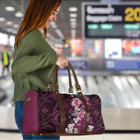 Poni Mama Hawai'i Hibiscus Travel Bag Polynesian Tribal Tattoo Pattern Floral Elements LT9 - Polynesian Pride