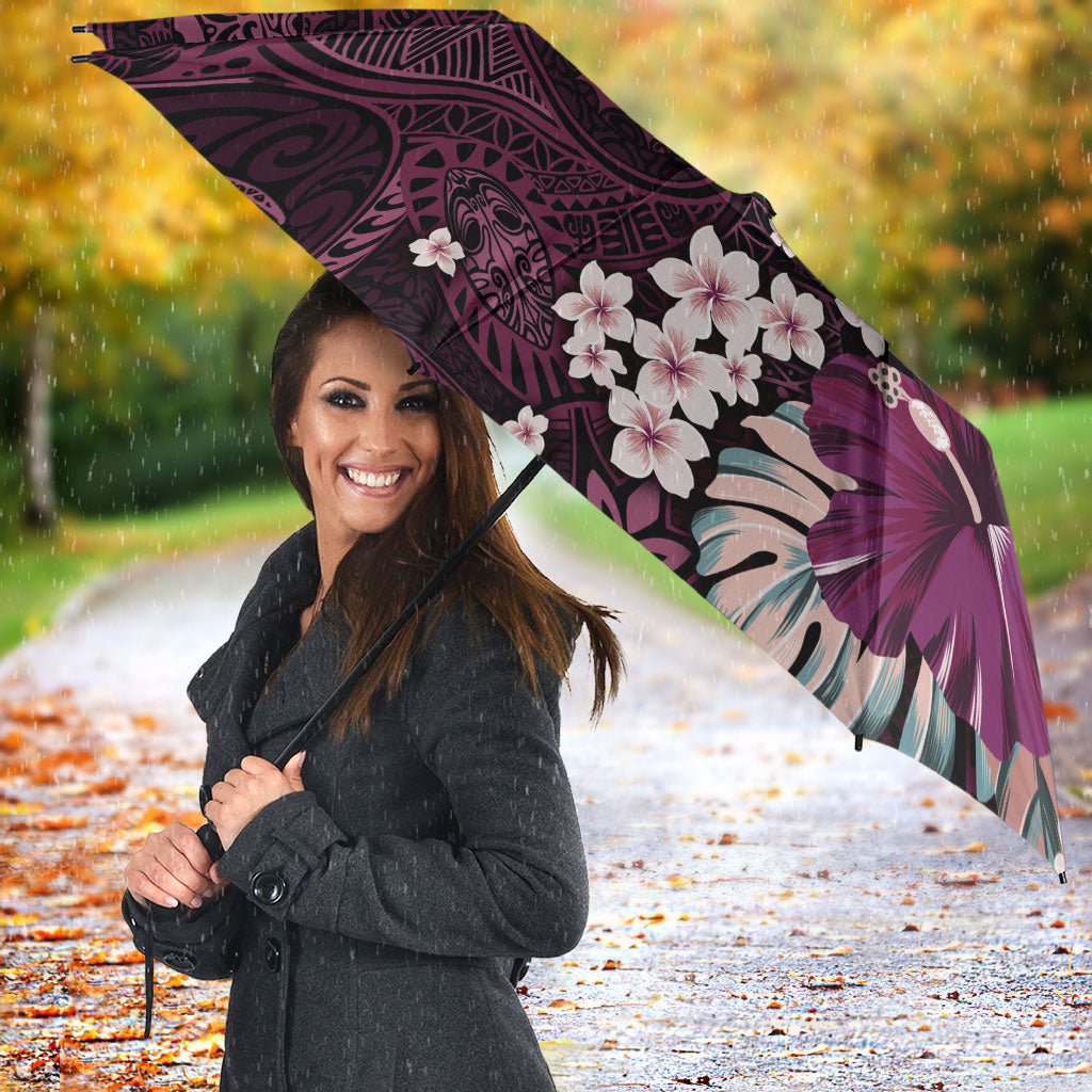 Poni Mama Hawai'i Hibiscus Umbrella Polynesian Tribal Tattoo Pattern Floral Elements LT9 - Polynesian Pride