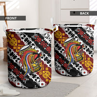 Papua New Guinea Bird Drum Laundry Basket Papuan Batik Motif LT9 - Polynesian Pride