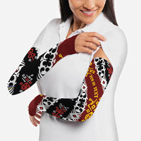 Personalised Papua New Guinea Bird Drum Arm Sleeves Papuan Batik Motif LT9 - Polynesian Pride