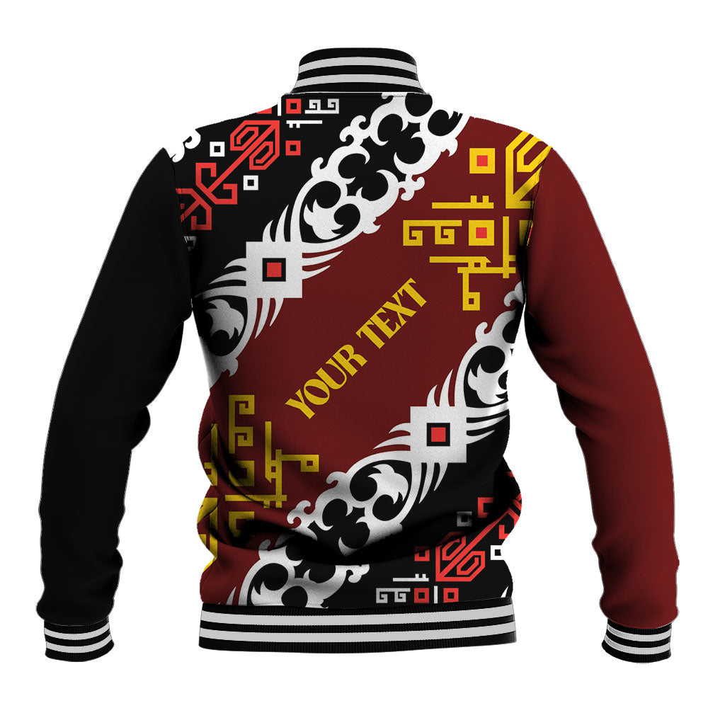 Personalised Papua New Guinea Bird Drum Baseball Jacket Papuan Batik Motif LT9 - Polynesian Pride