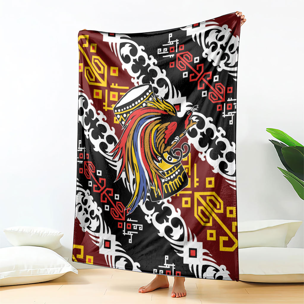 Papua New Guinea Bird Drum Blanket Papuan Batik Motif LT9 - Polynesian Pride