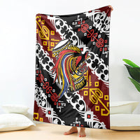 Papua New Guinea Bird Drum Blanket Papuan Batik Motif LT9 - Polynesian Pride