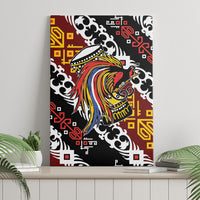 Papua New Guinea Bird Drum Canvas Wall Art Papuan Batik Motif LT9 - Polynesian Pride