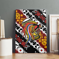 Papua New Guinea Bird Drum Canvas Wall Art Papuan Batik Motif LT9 - Polynesian Pride