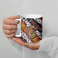 Papua New Guinea Bird Drum Ceramic Mug Papuan Batik Motif LT9 - Polynesian Pride