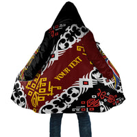 Personalised Papua New Guinea Bird Drum Cloak Papuan Batik Motif LT9 Unisex Black - Polynesian Pride