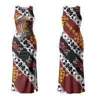 Personalised Papua New Guinea Bird Drum Couples Matching Tank Maxi Dress and Hawaiian Shirt Papuan Batik Motif LT9 - Polynesian Pride