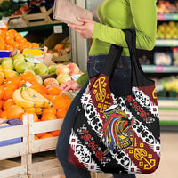 Papua New Guinea Bird Drum Grocery Bag Papuan Batik Motif LT9 - Polynesian Pride