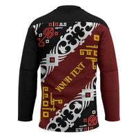 Personalised Papua New Guinea Bird Drum Hockey Jersey Papuan Batik Motif LT9 - Polynesian Pride