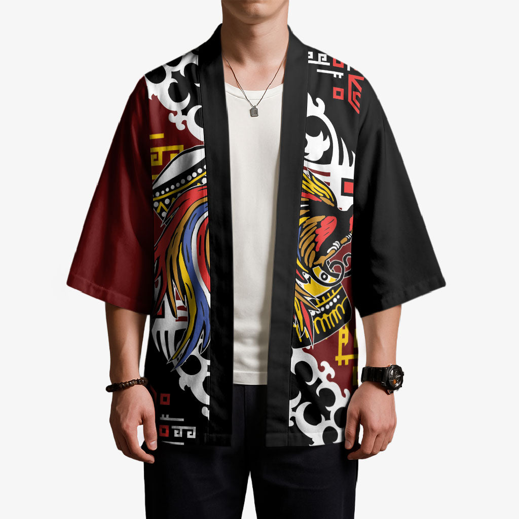 Personalised Papua New Guinea Bird Drum Kimono Papuan Batik Motif LT9 - Polynesian Pride