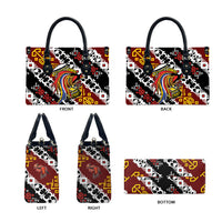Papua New Guinea Bird Drum Leather Bag Papuan Batik Motif LT9 - Polynesian Pride