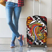 Papua New Guinea Bird Drum Luggage Cover Papuan Batik Motif LT9 - Polynesian Pride