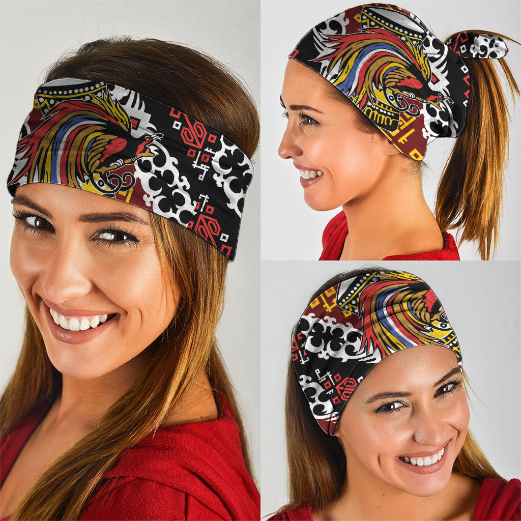 Papua New Guinea Bird Drum Neck Gaiter Papuan Batik Motif LT9 - Polynesian Pride