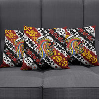 Papua New Guinea Bird Drum Pillow Cover Papuan Batik Motif LT9 - Polynesian Pride