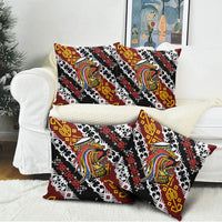 Papua New Guinea Bird Drum Pillow Cover Papuan Batik Motif LT9 - Polynesian Pride