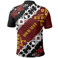Personalised Papua New Guinea Bird Drum Polo Shirt Papuan Batik Motif LT9 - Polynesian Pride