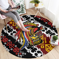 Papua New Guinea Bird Drum Round Carpet Papuan Batik Motif LT9 - Polynesian Pride