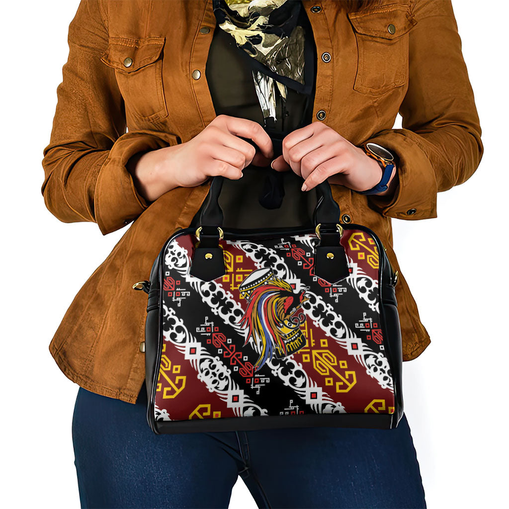 Papua New Guinea Bird Drum Shoulder Handbag Papuan Batik Motif LT9 - Polynesian Pride