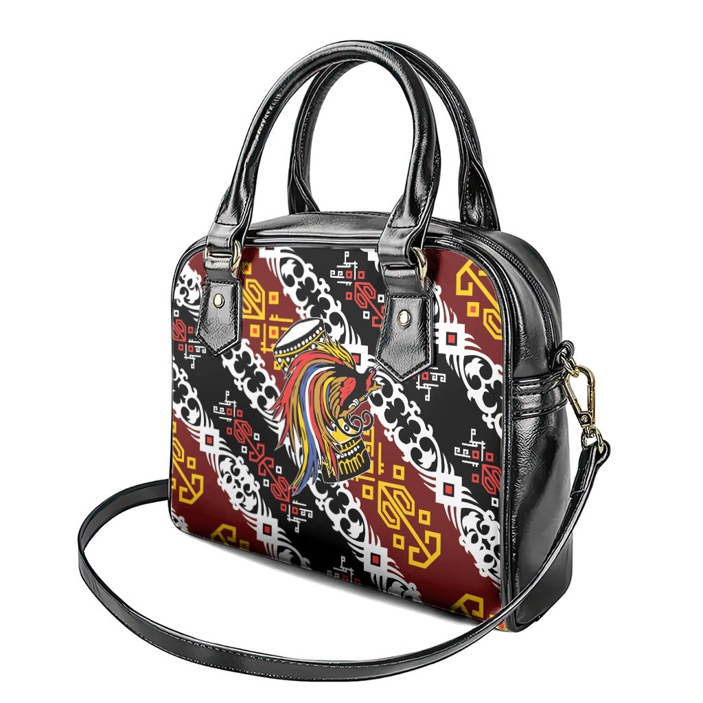Papua New Guinea Bird Drum Shoulder Handbag Papuan Batik Motif LT9 - Polynesian Pride