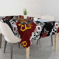 Papua New Guinea Bird Drum Tablecloth Papuan Batik Motif LT9 - Polynesian Pride