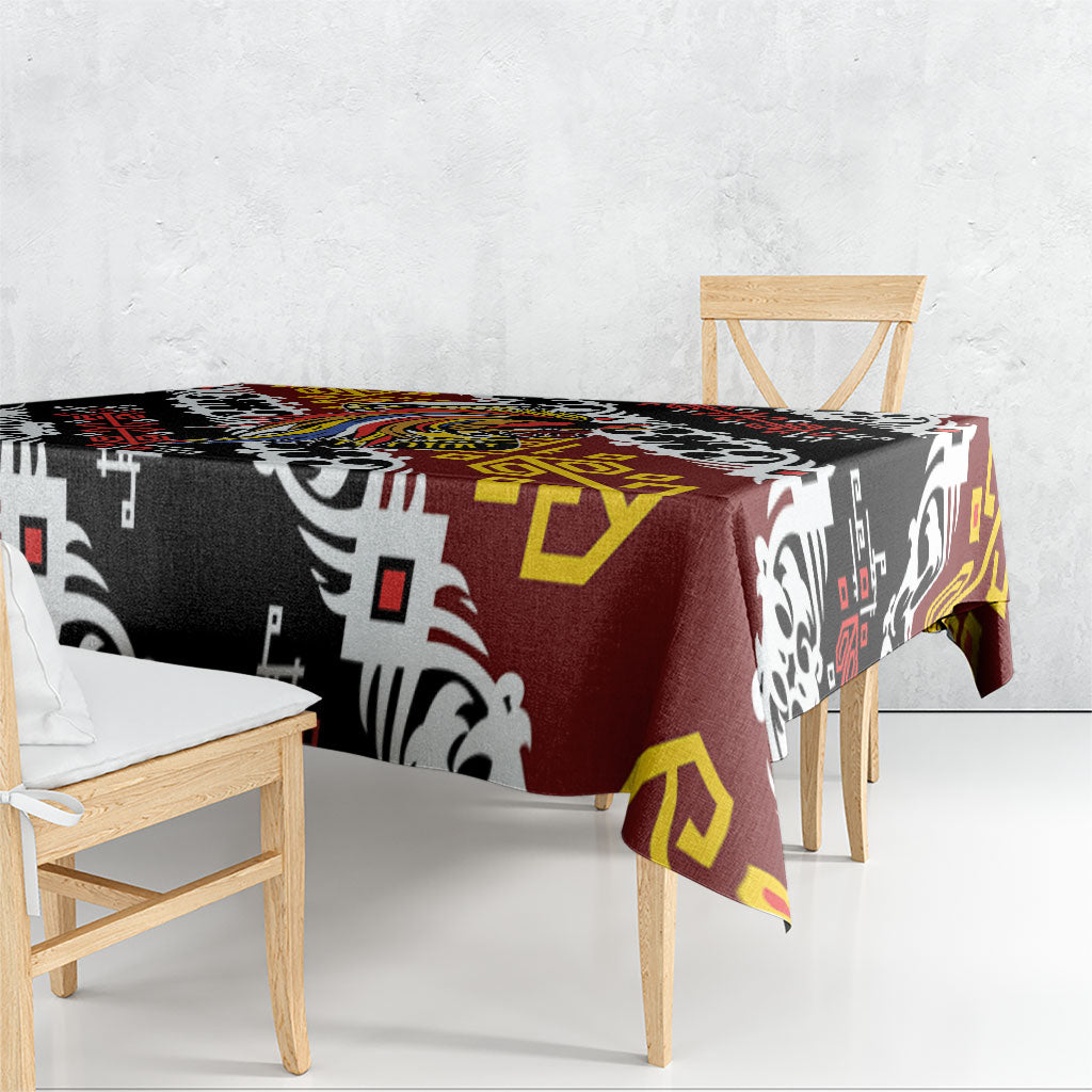 Papua New Guinea Bird Drum Tablecloth Papuan Batik Motif LT9 - Polynesian Pride