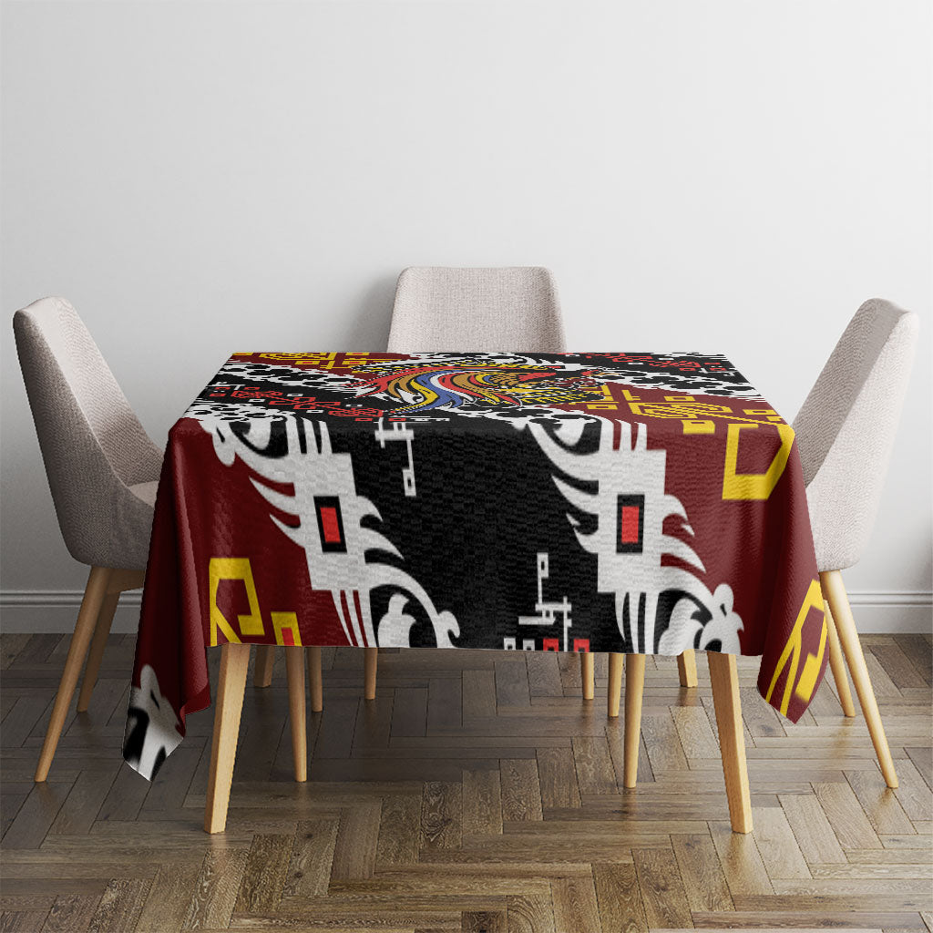 Papua New Guinea Bird Drum Tablecloth Papuan Batik Motif LT9 - Polynesian Pride
