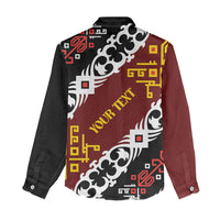 Personalised Papua New Guinea Bird Drum Women Casual Shirt Papuan Batik Motif LT9 - Polynesian Pride