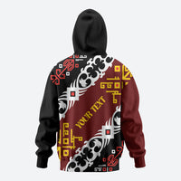 Personalised Papua New Guinea Bird Drum Zip Hoodie Papuan Batik Motif LT9 - Polynesian Pride