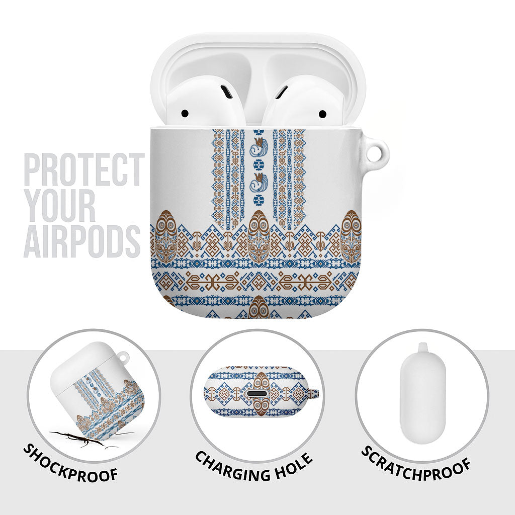 Papua New Guinea Bird Ethnic AirPods Case Papuan Batik Inspired Pattern LT9 - Polynesian Pride