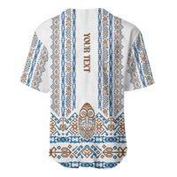 Personalised Papua New Guinea Bird Ethnic Baseball Jersey Papuan Batik Inspired Pattern LT9 - Polynesian Pride