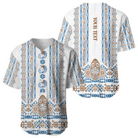 Personalised Papua New Guinea Bird Ethnic Baseball Jersey Papuan Batik Inspired Pattern LT9 - Polynesian Pride