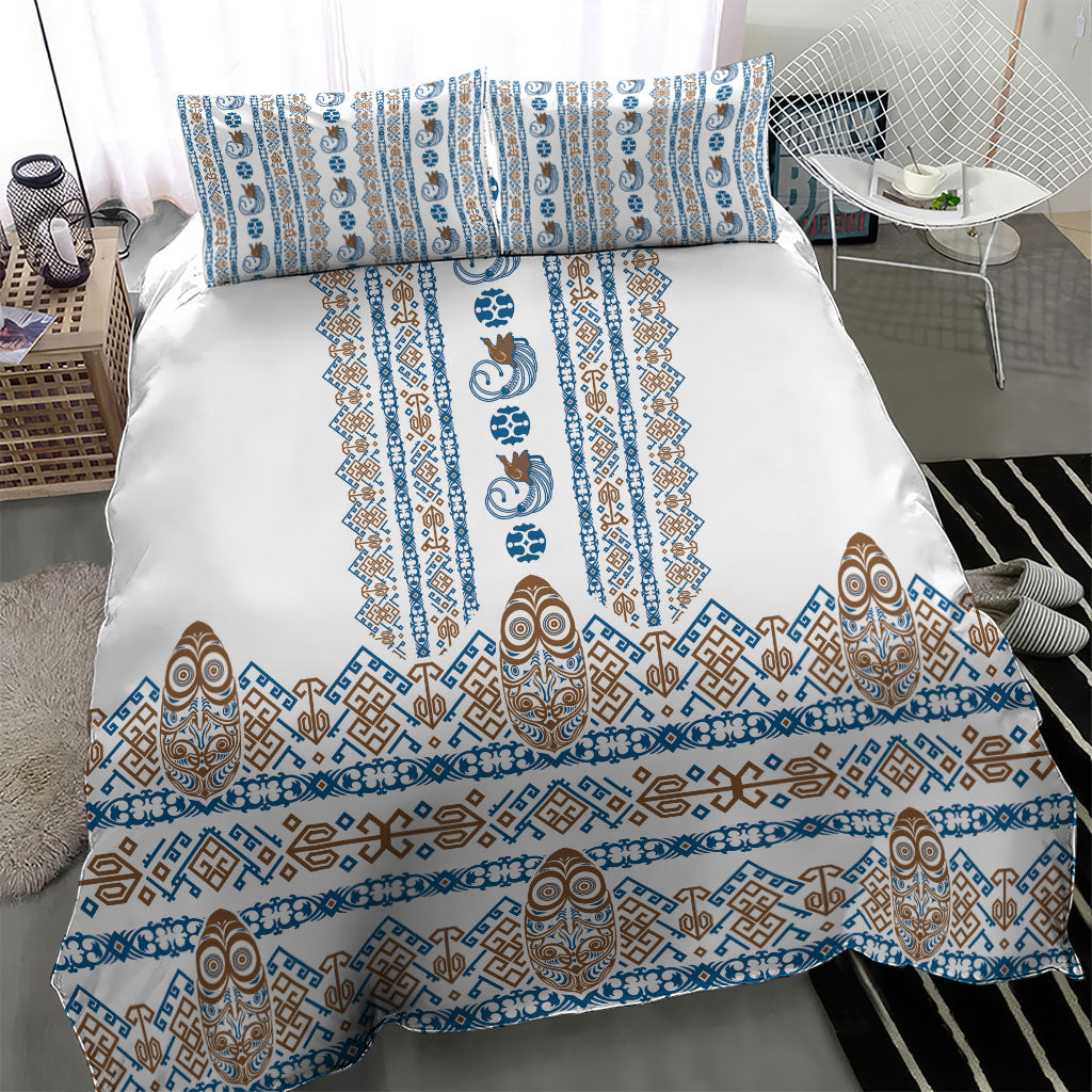 Papua New Guinea Bird Ethnic Bedding Set Papuan Batik Inspired Pattern LT9 - Polynesian Pride