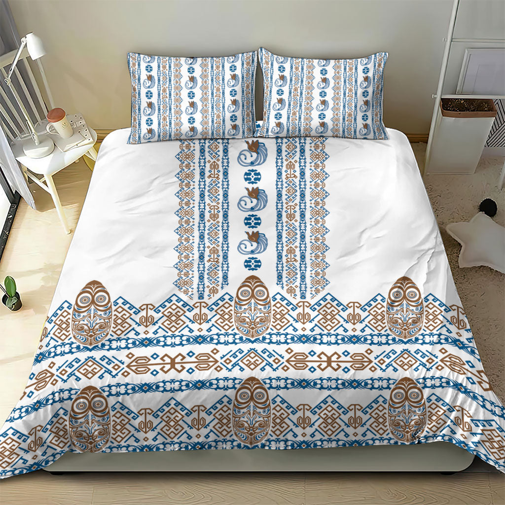 Papua New Guinea Bird Ethnic Bedding Set Papuan Batik Inspired Pattern LT9 - Polynesian Pride