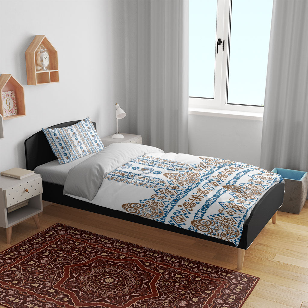 Papua New Guinea Bird Ethnic Bedding Set Papuan Batik Inspired Pattern LT9 - Polynesian Pride